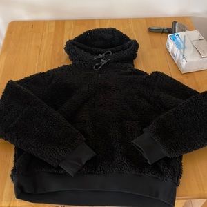 Lululemon scuba oversized half zip hoodie PLUSH FLEECE BLACK